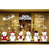 Weihnachts Fensterbilder Set - 198 Teile Wiederverwendbare Fensterdeko