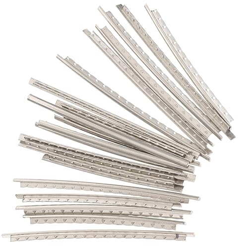 OFFSCH 40pcs Classical Guitar Fret Wire Electric Guitar White Copper Frets Wire Luthier Tools for Guitar Practice
