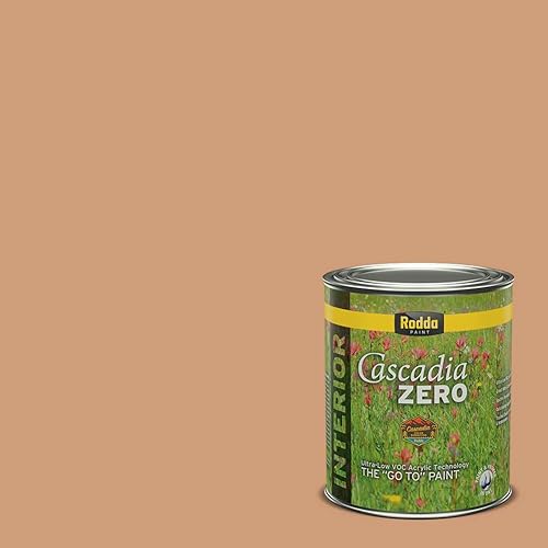 Vista 290 de Rodda Paint CASCADIA ZERO - Pintura satinada e imprimación para interiores en uno, cuarto de galón, Zambia