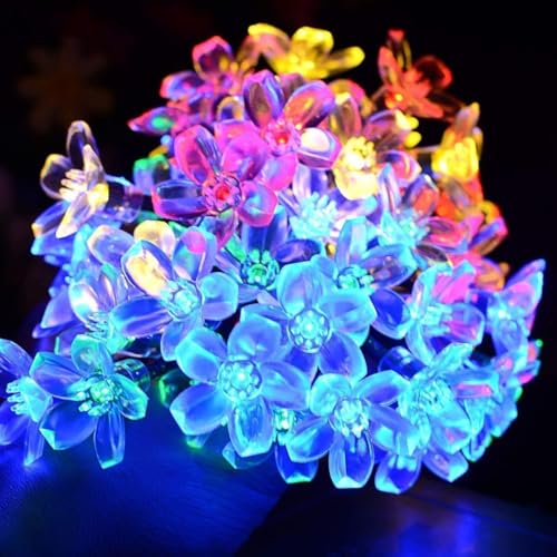 Image of ZALAR LED Lights for Diwali Decoration with 17 Ft Long 220V Electric Flameless Design for Puja Room, Mandir, Rangoli, Balcony, Door, and Home Festival Lighting (Multi, Led Flower Light, 14)