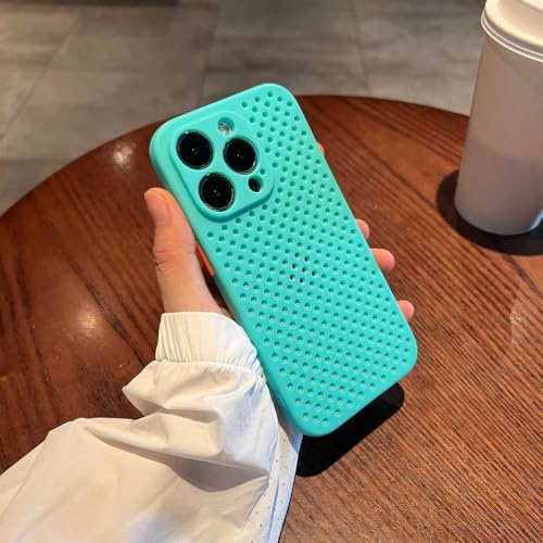 Coque iPhone 11 Pro anti-surchauffe en silicone bleu bébé