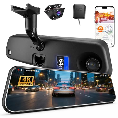 KCV 4K Rear Mirror Dash Cam