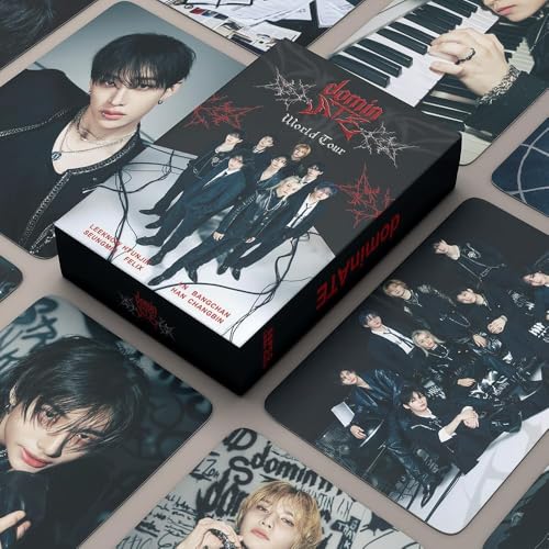 54 peças Stray-Kids Photocards, Stray-Kids Cartões Lomo Cartões para Coleção (Azul)