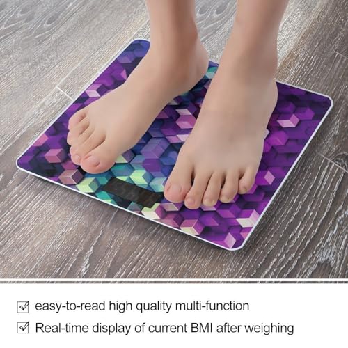 Báscula Digital de Baño con Vidrio Templado y Pantalla LED miniatura 5