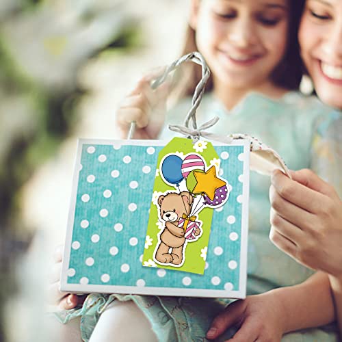 GLOBLELAND Bear and Theme Clear Stamps and Die Cuts Animals Friendship Silicone Stamps Cards and Metal Cutting Dies for Card Making and DIY Embossing Scrapbooking - Image 4