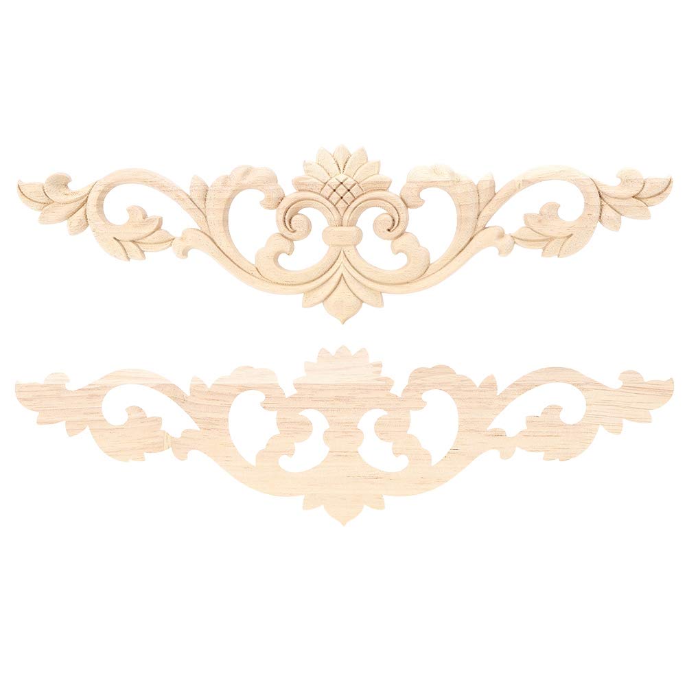 Safe and Durable 4Pcs Furniture Applique, Carved Applique, Meeting Room Showroom for Cabinet Garden Fence Gift