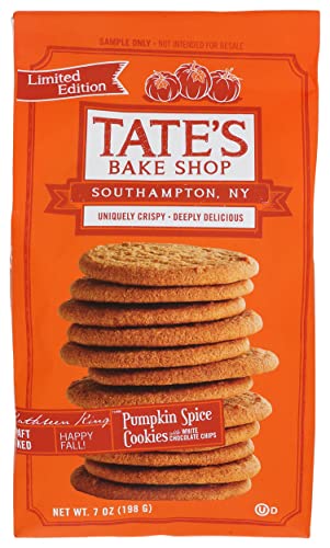 Tate's Bake Shop Pumpkin Spice Cookies with White Chocolate Chips,