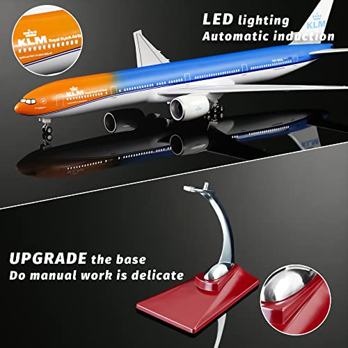 Modelos de avión fundido a presión Boeing 747 KLM a escala 1:130 con luces LED 2
