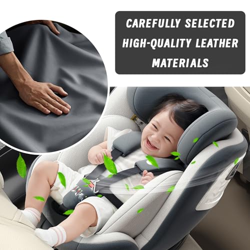 Image of Khushi Liquid Car Armrest Cushion, 5 in 1 Center Console Cover with 2 Cup Holders, Phone Holder, Tissue Holder, Storage Bag, Multifunctional Leather Heightened Car Armrest Cushion for Most Cars