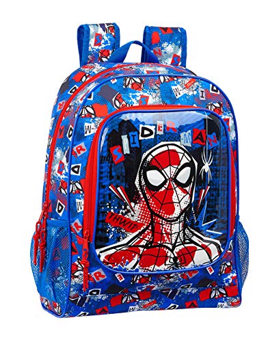 Mochila Safta Escolar de Spiderman  320x140x420mm