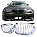 Heart Horse Front Kidney Grille Chrome Hood 2 Doors Grill Compatible for 1999-2002 E46 2-Door M3 323 i/is 325Ci 328 i/is/Ci 330Ci