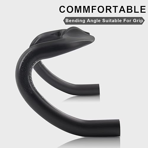 Miniatura 6 de RXL SL Aero - Manillares de carbono para bicicleta de carretera de 1.252 in, diseño ergonómico, enrutamiento interno, manillar de grava de carbono