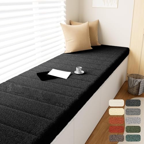 Coussin de banc imperméable et anti-rayures avec housse amovible durable - 2