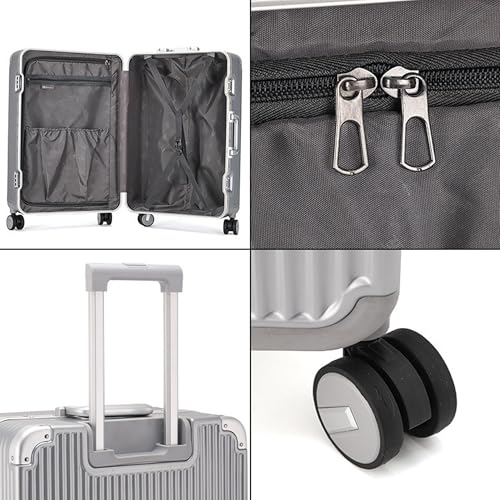 Carry-On Luggage with Spinner Wheels,Hardshell Carry,Smooth Rolling Wheels for Travel4