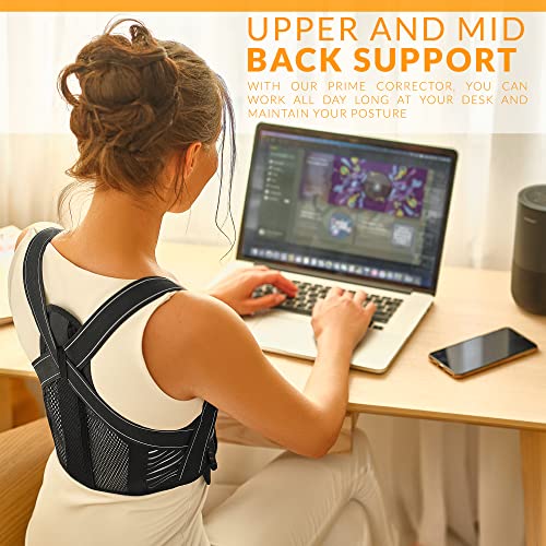 Posture Corrector For Women And Men - Adjustable Mid And Upper Back Brace - Comfortable New Model Of Back Support - Improves Posture And Relieves Back Pain #TOP5