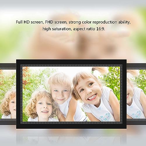 Image of Smart Digital Picture Frame 15.6 Inch, Share Video Clips and Photos Instantly via E-Mail or App, Black