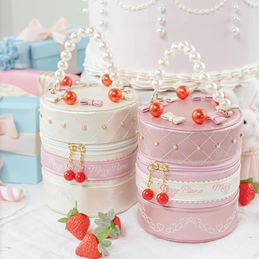 Amazon | [mezzo piano] ケーキ バニティバッグ オフ ホワイト F