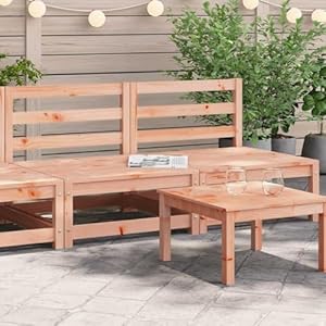 Mokuyary Gartensofas ohne Armlehnen 2 STK. 70x70x67 cm Douglasienholz Lounge Möbel Outdoor, Pflegeleicht, Wetterfest Gartensofa für Terrasse, Balkon