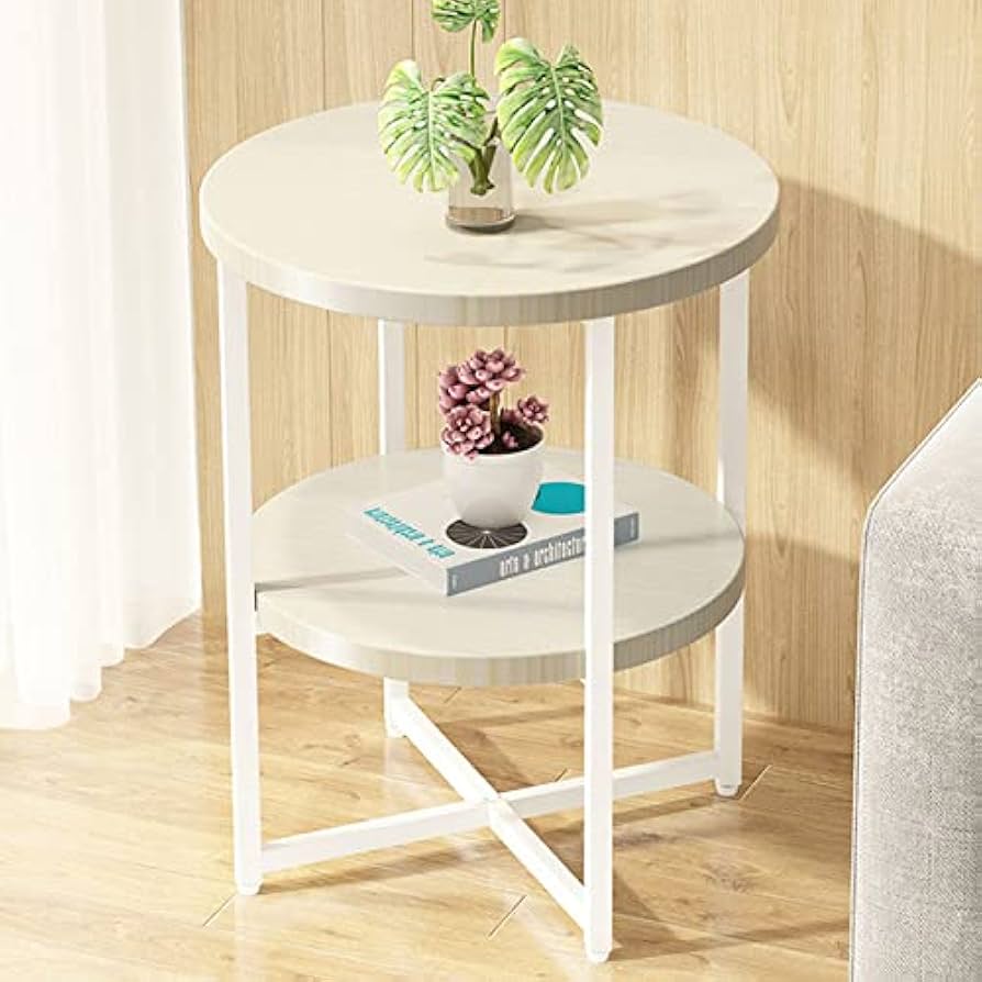 木製 収納 サイドテーブル 丸型 ベッドサイドテーブル ソファーテーブル pt-616-2.jpg