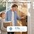 Smart Door Lock with Handle, Keyless Entry Door Lock Deadbolt Handle Set, Built-in WiFi Deadbolt Smart Lock for Front, Fingerprint