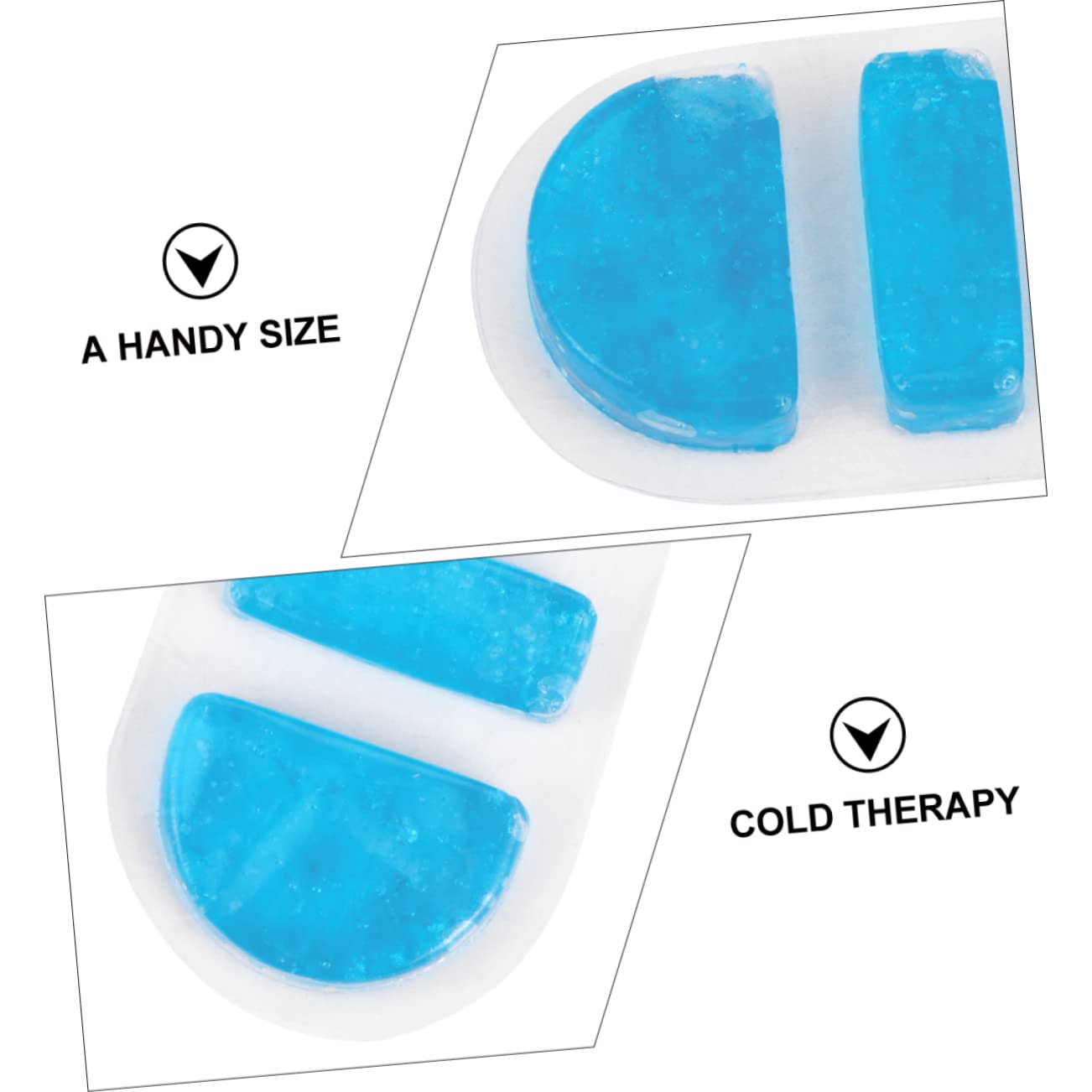 Beavorty 4 Gel Eispack für Kältetherapie Kühler Kompressen für Nasenbluten und Verletzungen Wiederverwendbar Travel Friendly für Schnelle Schmerzlinderung und Kühlung
