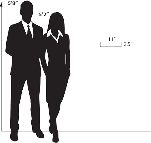 Miniatura 9 de Azar Displays, 122018 - Soporte adhesivo de acrílico transparente para pared, marco de paisaje para carteles, volantes, arte, negocios, escuela,