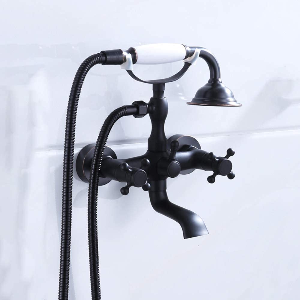 Robinet de baignoire en laiton multicolore à cascade pour une salle de bain de luxe