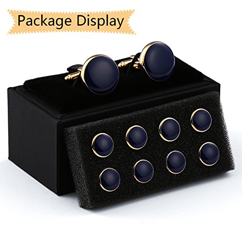 Conjunto Clásico de Mancuernas y Botones para Hombre miniatura 5