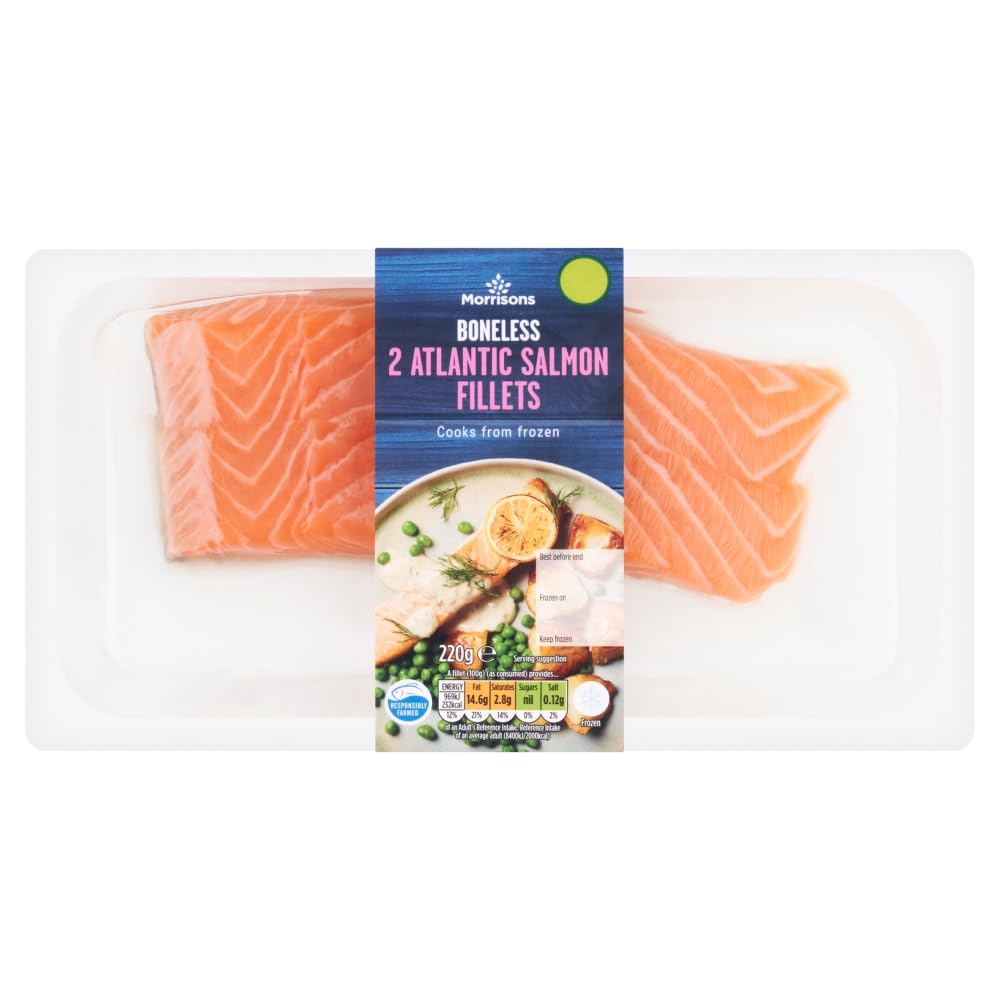 Morrisons 2 Boneless Atlantic Salmon Fillets 220g