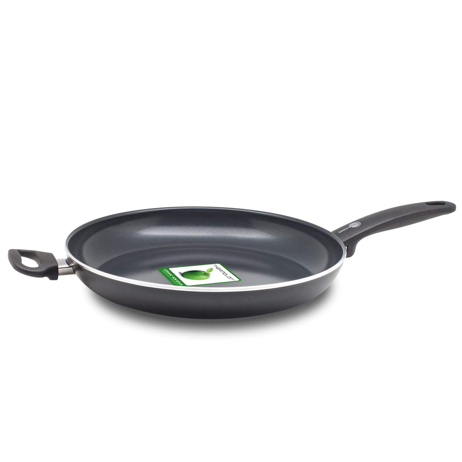 GreenPan Cambridge, poêle aluminium forgé antiadhésif céramique, 32 cm, induction