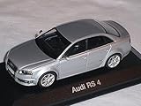 Größe ca 11 cm Audi RS4 RS 4 A4 A Limousine 2007 Silber 1/43 Minichamps Modellauto Modell Auto SondeRangebot