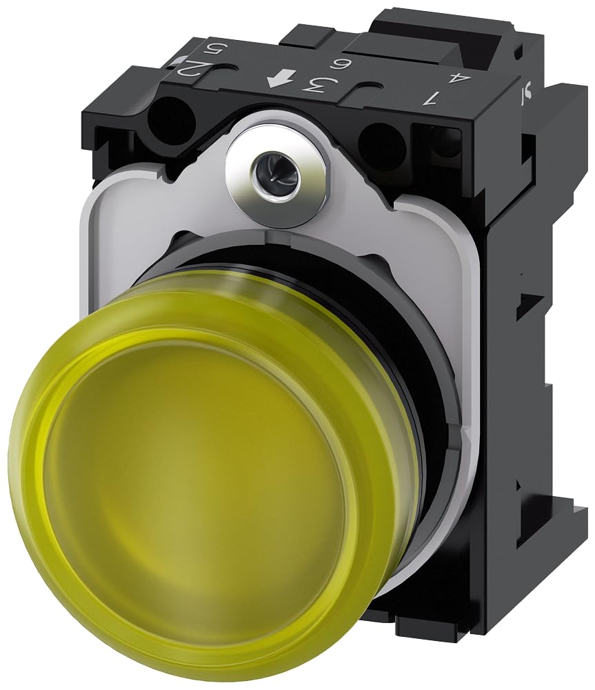 Lampe signalisation Jaune Siemens Sirius ATC lentille Lisa LED 230 V haut de gamme
