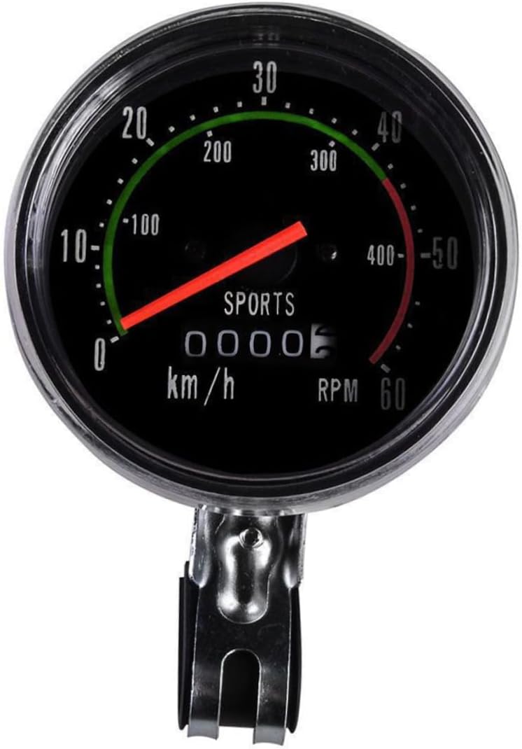 Circular Mechanical Bike Speedometer Odometer Accessory for Mountain Bicycle Lightweight High-Sensitivity Cycling Code Table Outdoor Tracking Distance Speed Calorie