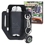 Flyhomes Multitool-Etui aus echtem Leder, handgefertigter genähter...