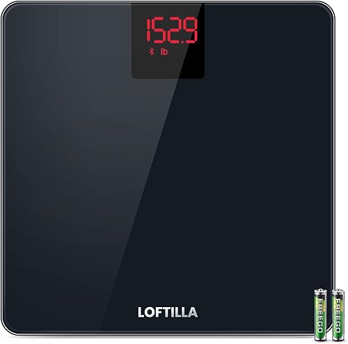 LOFTILLA Báscula para peso corporal báscula de peso de 396 libras báscula digital de baño IMC con aplicación LOFTILLA Báscula para peso corporal báscula de peso de 396 libras báscula digital de baño IMC con aplicación