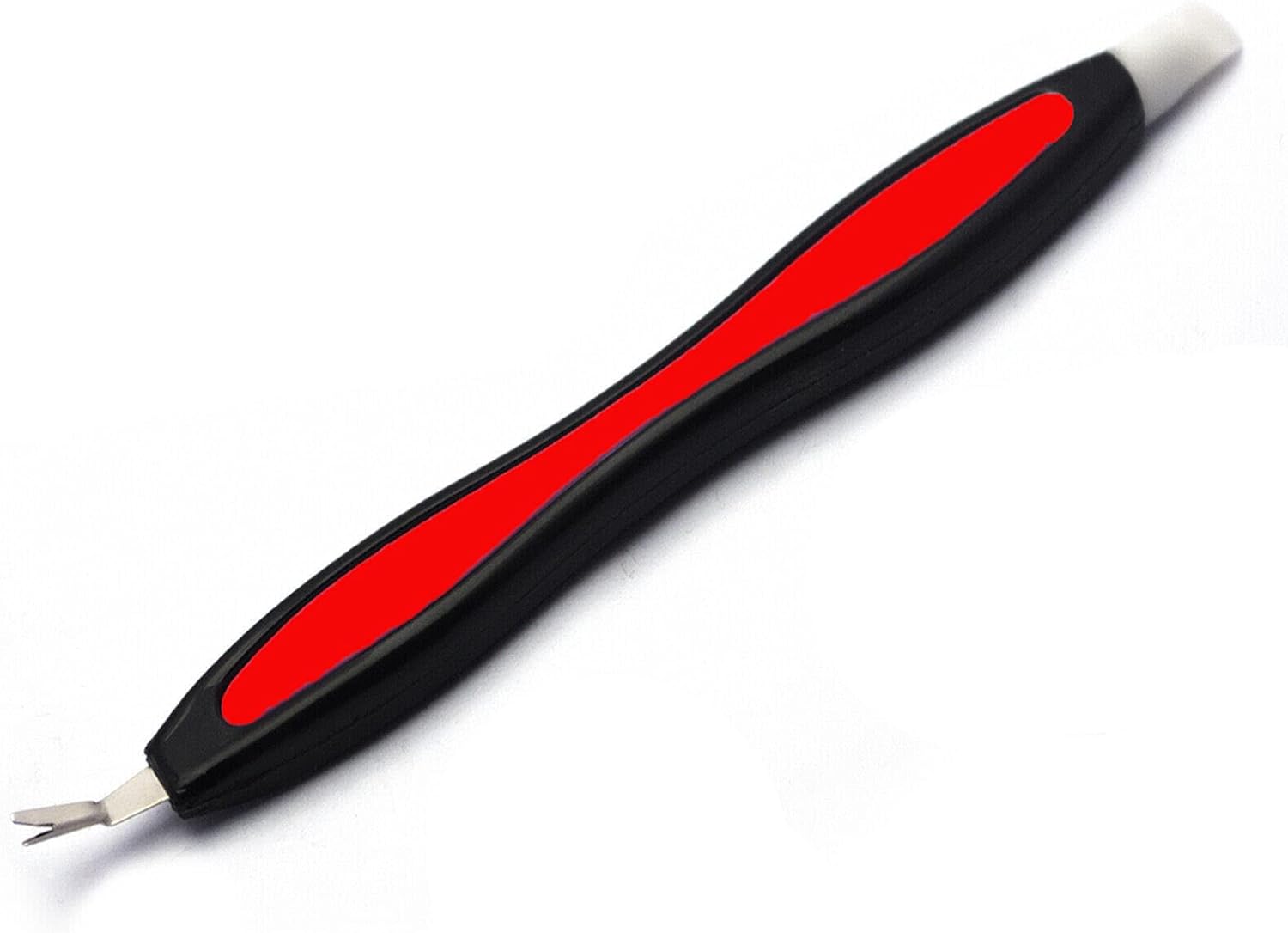 Cuticle Pusher UV Gel Polish Soak Off Remover Tool Nail Arts Cuticle Trimmer (Red)