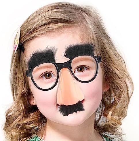Cagemoga 24 Gafas Divertidas De Disfraz Con Nariz Grande, Anteojos