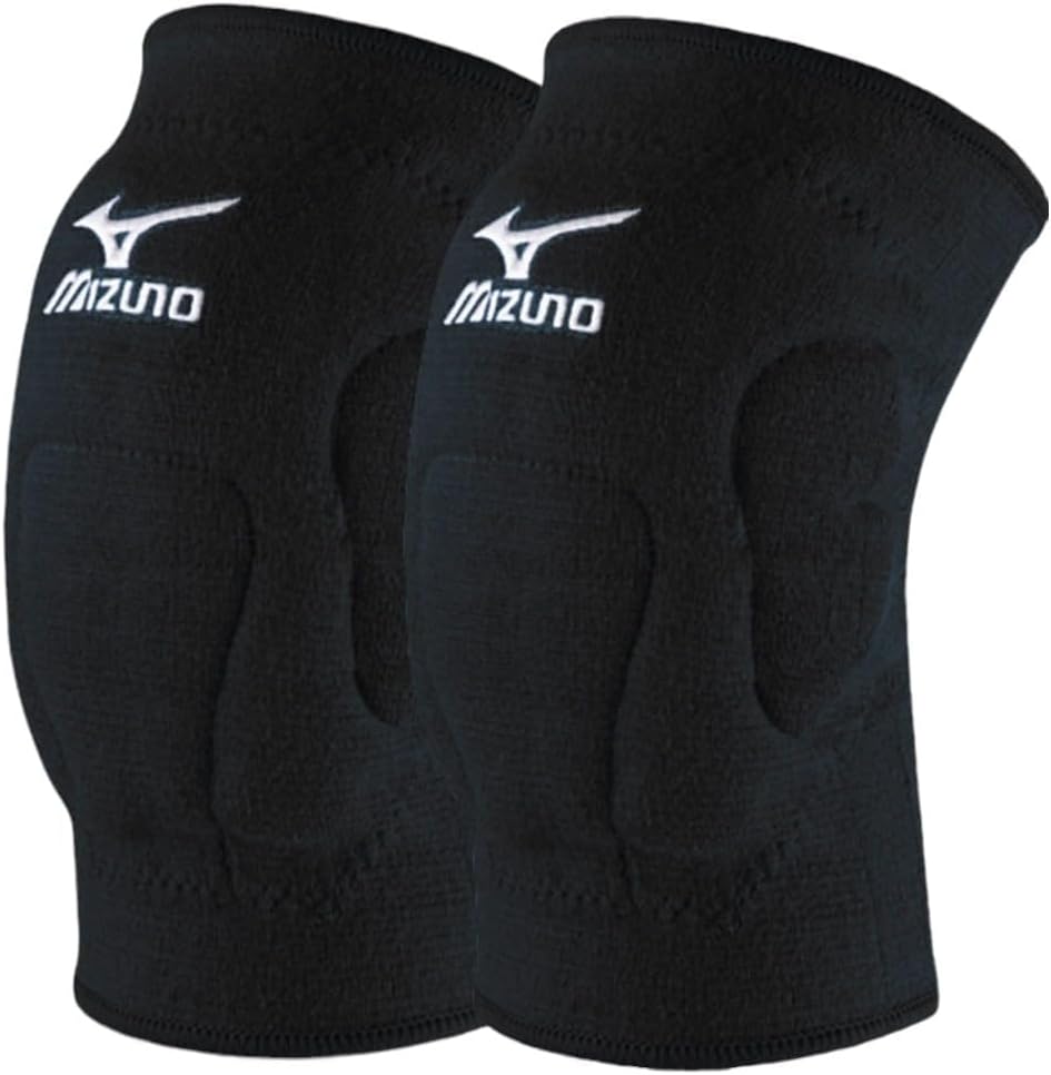 Mizuno Unisex's VS1 kneepad, Black/Black, Large