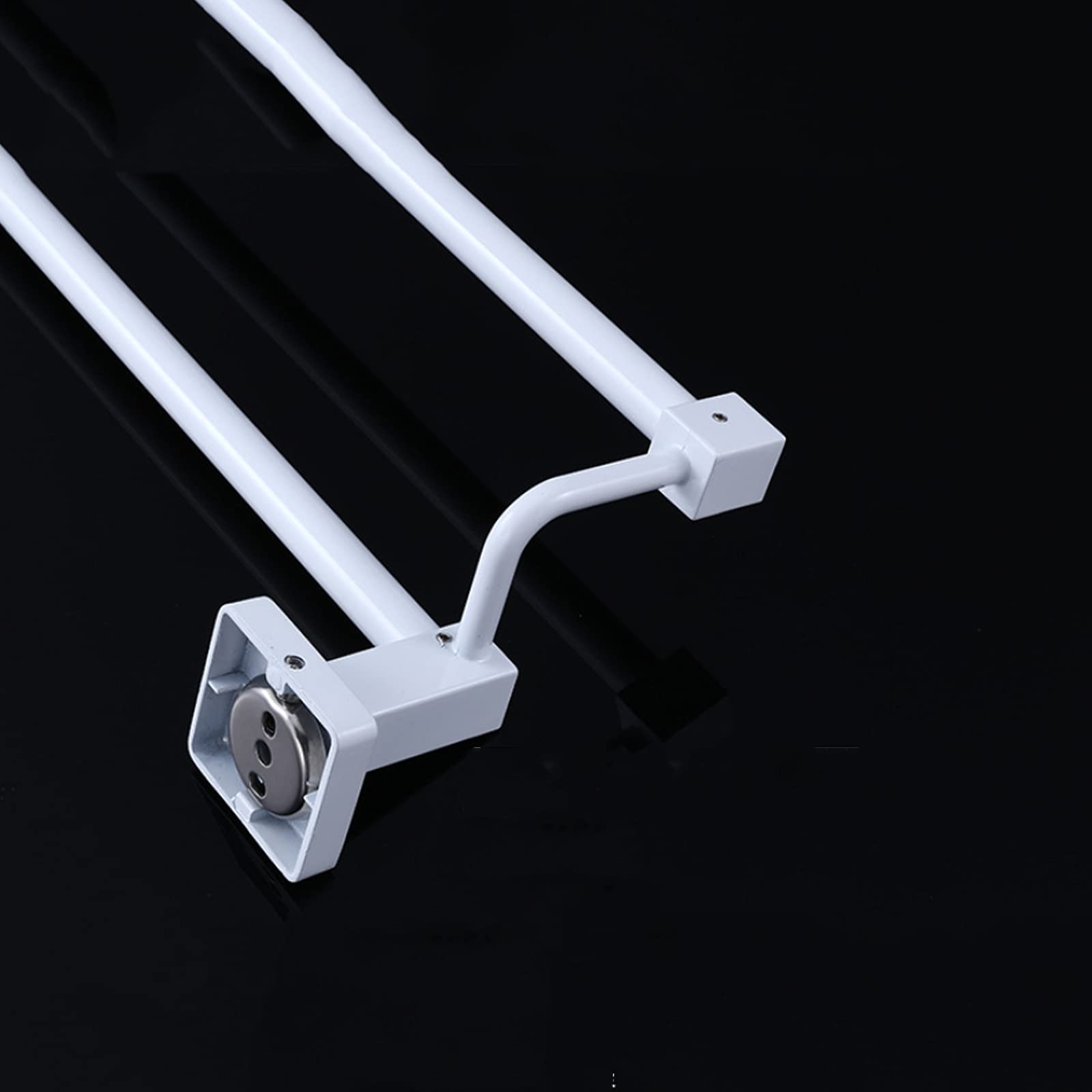 LYGXWJFC Toallero Toallero Doble, Montado en la Pared, Toallero de Aluminio, Toallero para baño, Resistente, /60 cm