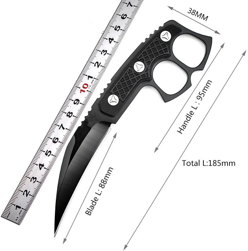 Miniatura 3 de FOTN Cuchillo táctico en forma de garra, hoja recta de supervivencia de caza al aire libre de 7.08 pulgadas, hoja de acero inoxidable, adecuado para