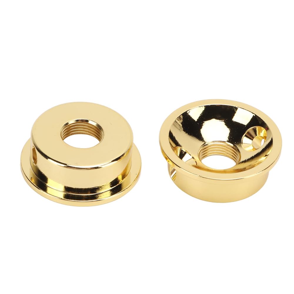 Laroal 2pcs Electric Guitar Jack Cover Electric Guitar Jack Guitar Output Socket Plate Compatible With TELE Style Guitar Musical Instrument Accessories (Gold) - Image 4