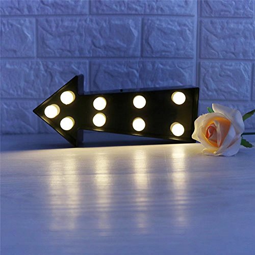 CSKB LED Marquee Arrow Lights,Light Up Sign for Wedding Home Party Bar Decoration
