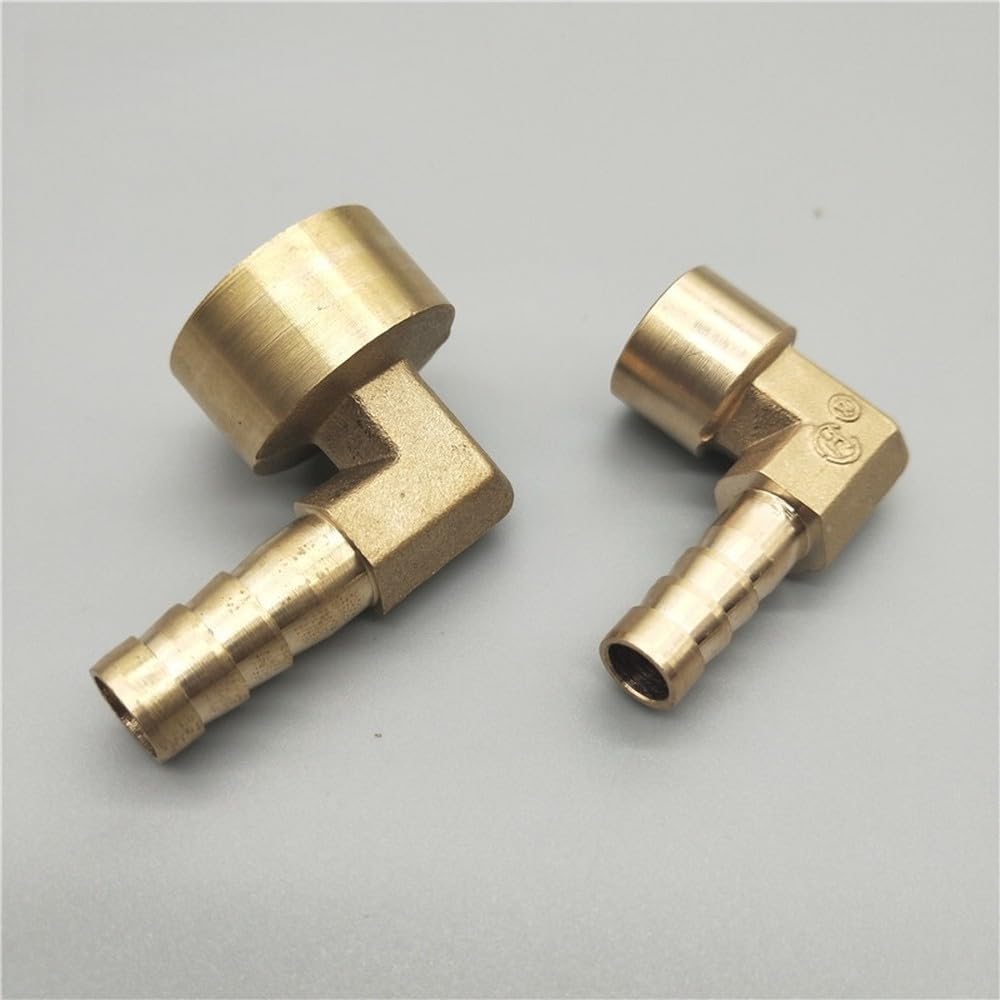 Conector de acoplamiento de púas de latón para manguera de 8 mm, 10 mm, 12 mm, 16 mm a rosca hembra BSP de 1/4", 1/8", 3/8", 1/2".
