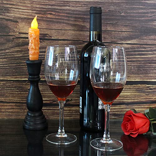 CVHOMEDECO-Real-Wax-Hand-Dipped-Battery-Operated-LED-Timer-Taper-Candles-Rustic-Primitive-Flameless-Lights-Decor-4-34-Inch-Orange-2-PCS-in-a-Package CVHOMEDECO Real Wax Hand Dipped Battery Operated LED Timer Taper Candles Rustic Primitive Flameless Lights Decor 4 34 Inch Orange 2 PCS in a Package