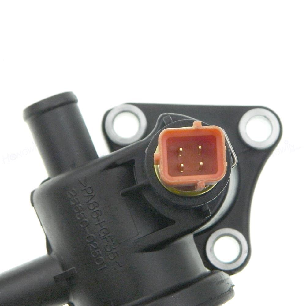 Zespół termostatu płynu chłodzącego silnika, 1 szt. 25650-02560, kompatybilny z Kia Picanto SA New Morning 2004-2010, kompatybilny z Hyundai ATOZ i AMICA 1 0 1 1 Friend 1 0 1 1