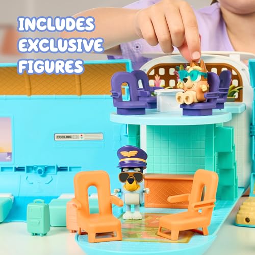 Bluey 3-in-1 Transforming Airplane Toys for Kids, Resort & Boat - image 5