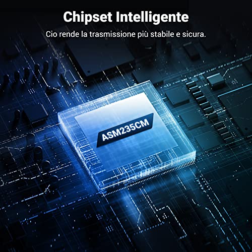 UGREEN Case Disco Rigido 2.5" USB C 3.1 Gen 2 UASP 6Gbps, Enclosure Hard Disk per 7mm 9.5mm SATA I II III HDD SSD Compatibile con WD Toshiba Seagate Hitachi, PS4, Xbox - Immagine 4