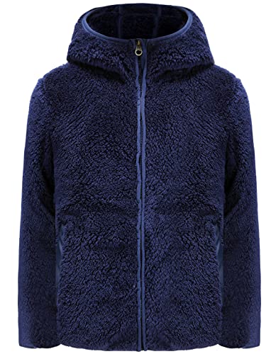 Image of Boys Girls Soft Fleece Sherpa Full-zip Jacket
