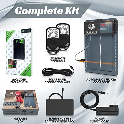 image for FarmLite Automatic Chicken Coop Door Opener | Non-Battery Powered Auto