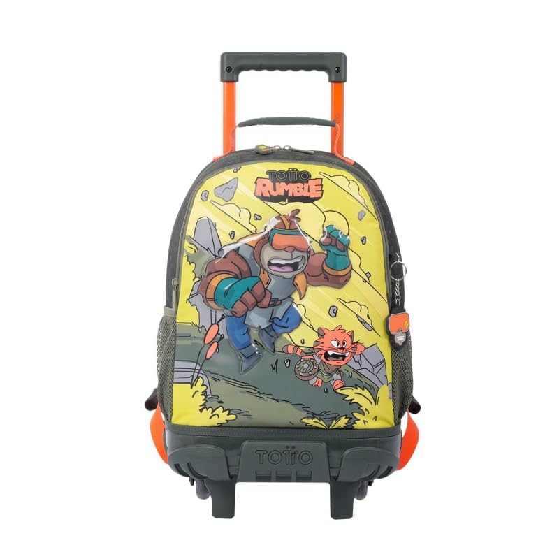 TOTTO Mochila escolar con ruedas mediana de cartoons - Brawlmaster TAMAÑO PEQUEÑO